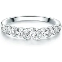 Trilani Ring zilver / transparant