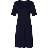 Hanro Nachthemd ' Cotton Silk ' donkerblauw