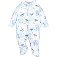 Nini Rompertje/body 'Meerestiere' blauw / wit