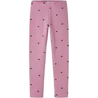 Name it Leggings 'NKFDAVINA' mauve / zwart
