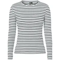 Pieces Shirt 'PCRUKA' zwart / wit