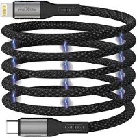 MaXlife Magnetische USB-C naar Lightning Kabel - 1 Meter - Zwart - Snelladen en Data Transfer