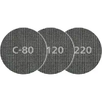 Wolfcraft 8464000 Lot de 5 Disques auto-agrippant maille Carbure de Silicium Ø 125 mm