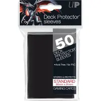 Ultra pro Kaartbeschermers - 50 Deck Protector Vast Zwart Standaard - Zwart - Kaartspel Accessoire
