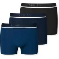 Schiesser Boxershorts navy / enziaan / zwart / wit