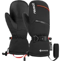 Reusch - Kinder skihandschoenen - Colin GTX Jr Mitten Black voor Unisex - Kindermaat 4.5 - Zwart