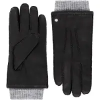 Roeckl Vingerhandschoenen 'METZ' grijs gemêleerd / zwart