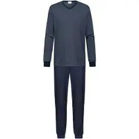 Mey Pyjama lang 'Bennison' donkerblauw