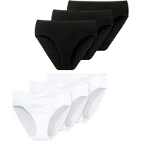 Schiesser Slip 'Essentials' zwart / wit