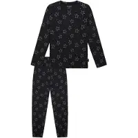 Schiesser Nachtkledij 'Teens Nightwear' zwart / wit