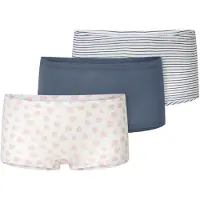Schiesser Onderbroek duifblauw / lichtgrijs / lichtroze / wit