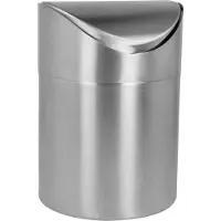 Metaltex 185392010 Afvalbak 1.5 l RVS (Ø x h) 12 cm x 16.5 cm Zilver 1 stuk(s)