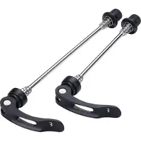 Bbb Cycling Quick Release Set WheelBlock - Lichtgewicht Snelspanners Fiets - Voor- en Achterwiel - Aluminium - 100mm 135mm - BQR-01