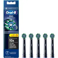 Oral-B - Cross Action Zwart Opzetborsteltjes - 5 Stuks