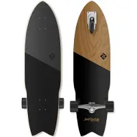 Street Surfing - 36 Surfskate Shark Attack Koa - Zwart - 91cm