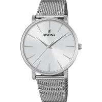 Festina Heren F20475/1 Zilveren Horloge