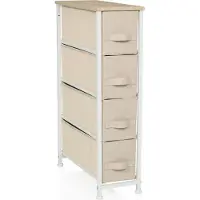 Hjh LIVING Kast FOLDRESS S 20x48x75cm 4 vakken beige
