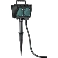 Brennenstuhl tuin stekkerdoos met grondpin 4x230V contactdoos voor tuin | 1154440 - 1154440