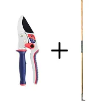 Synx Store Synx Tools Voegenmes RVS + Spear & Jackson Aambeeld Snoeischaar - Vlijmscherpe Ratel-Twist - 10 JAAR GARANTIE - Onkruidmes - Voegenkrabber met steel 150cm