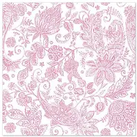 Papstar 50 Servetten ROYAL Collection 1/4 vouw 40 cm x 40 cm lila Linum