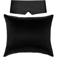 Silk Heaven Perfect Sleep Set Black Pearl - Kussensloop & Slaapmasker - - 60x70cm