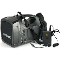 VONYX ST-012, Koptelefoonmicrofoon, 60 - 15000 Hz, Zender-ontvanger in bodypack-vorm, Handheld-zender, 863.1 MHz, 0,1%