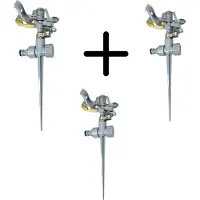 Synx Store Synx Tools sectorsproeier set van 3 - sproeier - Messing - 360 graden - sectorbegrenzer - 14 M reikwijdte
