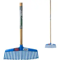 Synx Tools Bladhark 22 Tanden – Mix Kleur – bladharken - Incl. steel 150 cm