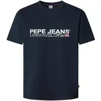 Pepe Jeans Shirt 'Matthew' nachtblauw / wit