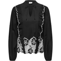 JDY Blouse 'JDYHolly' zwart / wit
