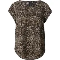 ONLY Blouse 'ONLVic' crème / bruin / zwart