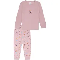 Schiesser Nachtkledij 'Horse World' blauw / oudroze