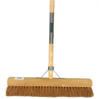 Synx Tools Synx Zaalveger Cocos 50cm - Zachte Bezem - Met Steel 160cm