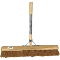 Synx Tools BinnenBezem Coco zaalveger 60cm - bezems - incl.steel 160cm