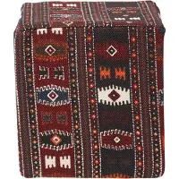 Homescapes Ontwerper Hocker Ottomaanse Kelim