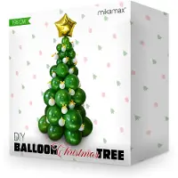 Mikamax Ballonnen Kerstboom - 195 cm - 66 ballonnen - DIY Balloon Christmas Tree