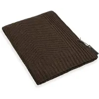 Knit Factory Beau Plaid - Donkerbruin - 130x160 cm
