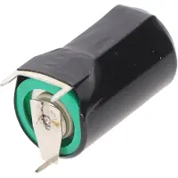 Varta 6127 CR1/2AA lithiumbatterij, geschikt voor de Theben sensor 883031, de Theben tijdklok 612 S, de TR664 T2, een printplaat met 2 contactpunten, een printplaat met 1 contactpunt, rechtopstaand