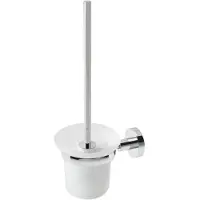 Eastbrook Genoa messing glazen toiletborstelhouder chroom