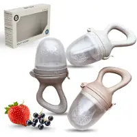 Bitey - 3 STUKS - Fruitspeen - Sabbelzakje - Babyvoeding - BPA vrij en 100% Siliconen - Babyspeen - Fruit Baby