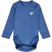 Hummel Rompertje/body 'Solid' blauw / wit