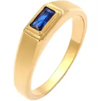 KUZZOI Ring blauw / goud