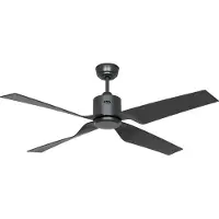CasaFan Plafondventilator Eco Ventos, grijs, metaal, IP44, DC, wifi Ventos, alu / grijs / zink, metaal, Modern