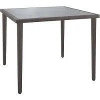vidaXL Tuintafel 48x48x37 cm staal grijs