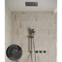 Saniclear Plus Curved inbouw regendouche met inbouw douchekop 30x30cm, glijstang en 2 standen handdouche verouderd ijzer - gunmetal