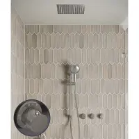 Saniclear Plus Curved inbouw regendouche met inbouw douchekop 30x30cm, glijstang en 2 standen handdouche RVS