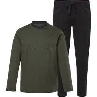 JP 1880 Pyjama lang grasgroen / zwart