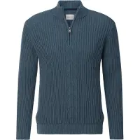 Babista Regular Fit Half-Zip Sweater benzine, Effen