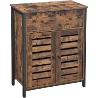 Vasagle Kommode/dressoir, met legplank en lade, 70 x 30 x 80 cm