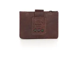 Spikes & Sparrow Leren RFID Portemonnee / Creditcardhouder - Leah - Donkerbruin